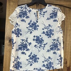Shein Curve Floral Blouse